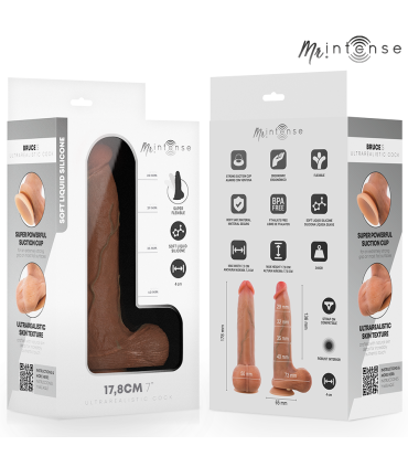 MR INTENSE BRUCE S SILICONE DILDO WITH TESTICLES 178 CM O 4 CM