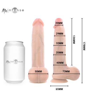 MR INTENSE BRUCE S SILICONE DILDO WITH TESTICLES 178 CM O 4 CM