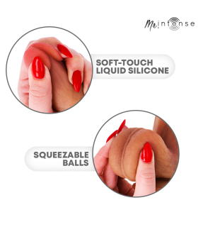 MR INTENSE BRUCE M SILICONE DILDO WITH TESTICLES 20 CM O 45 CM