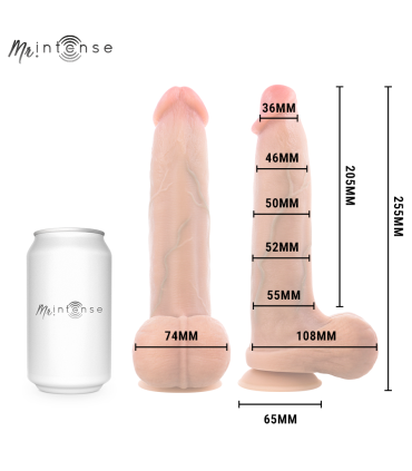 MR INTENSE BRUCE XL SILICONE DILDO WITH TESTICLES 255 CM O 55 CM