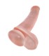 KING COCK REALISTIC DILDO WITH TESTICLES AND SUCTION CUP 38 CM FLESH