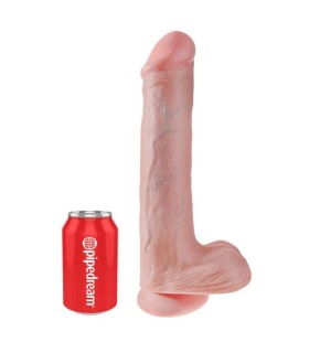 KING COCK REALISTIC DILDO WITH TESTICLES AND SUCTION CUP 38 CM FLESH
