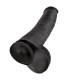 KING COCK REALISTIC DILDO WITH TESTICLES 38 CM BLACK