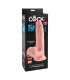 KING COCK PLUS TRIPLE DENSITY REALISTIC DILDO WITH SWINGING TESTICLES 23 CM FLESH