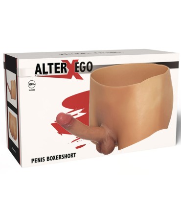 HIDDEN DESIRE ALTER EGO BOXER CON PENE 18 CM NATURAL TALLA S M