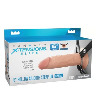FANTASY X TENSIONS ELITE 152 CM HOLLOW SILICONE STRAP ON