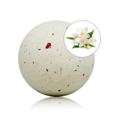 TALOKA BOMBA DE BANO CON AROMA JAZMIN Y PETALOS DE ROSA