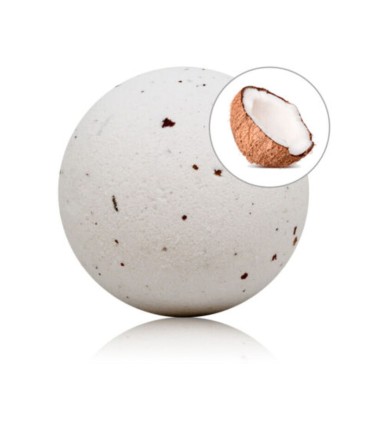 TALOKA BOMBA DE BANO CON AROMA COCO Y PETALOS DE ROSA