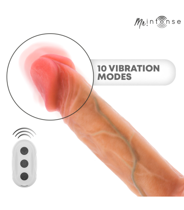 MR INTENSE LOGAN VIBRATOR DILDO SILICONE WITH HEAT EFFECT AND REMOTE CONTROL 20 CM O 41 CM