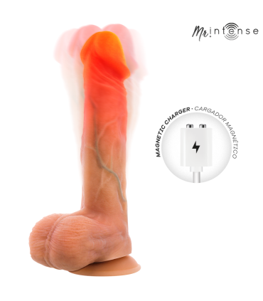 MR INTENSE LOGAN VIBRATOR DILDO SILICONE WITH HEAT EFFECT AND REMOTE CONTROL 20 CM O 41 CM