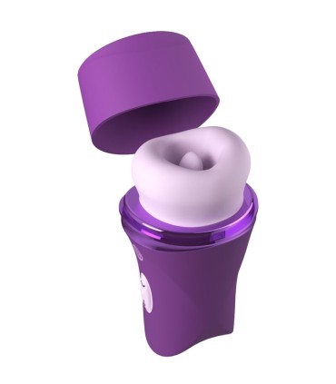 FANTASY FOR HER LUSH KISS PLUSH PURPLE SUCTION LICKING CLITORAL STIMULATOR