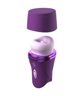 FANTASY FOR HER LUSH KISS PLUSH PURPLE SUCTION LICKING CLITORAL STIMULATOR