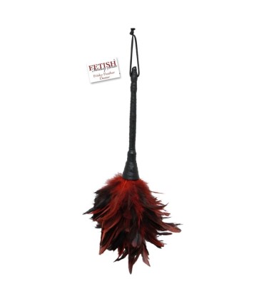 FETISH FANTASY SERIES BLACK RED FRISKY FEATHER TICKLER