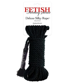 FETISH FANTASY SERIES BLACK DELUXE SILK ROPE 975 M