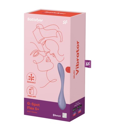 SATISFYER G SPOT FLEX 5 MULTI VIBRATOR LILAC