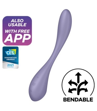 SATISFYER G SPOT FLEX 5 MULTI VIBRATOR LILAC