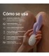 LELO INA TWIST DOUBLE VIBRATOR RABBIT FOR G SPOT AND CLITORIS LAVENDER