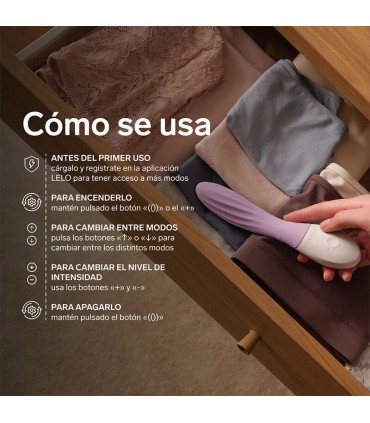 LELO MONA TWIST RECHARGEABLE APP CONTROLLED G SPOT VIBRATOR LAVENDER