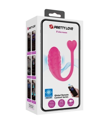 PRETTY LOVE HUEVO VIBRADOR PESCADOR ROSA CONTROLADO POR APP