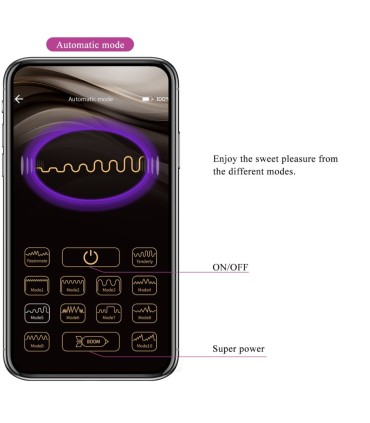 PRETTY LOVE LEVIATHAN VIBRADOR CONTROLADO POR APP MORADO