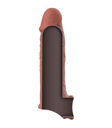 VIRILXL EXTENSION DE PENE LIQUID SILICONE V9 MARRON