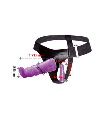 BAILE ARNES ANAL Y VAGINAL FEMENINO LILA PUNTO G 17 CM