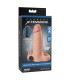 FANTASY X TENSIONS VIBRATING REAL FEEL 5CM PENIS EXTENSION SLEEVE BEIGE