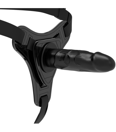FETISH SUBMISSIVE HARNESS SILICONA NEGRO REALISTIC 15 CM