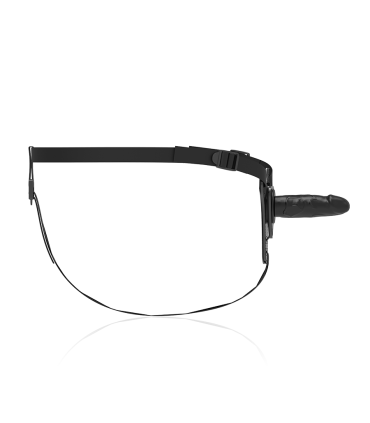 FETISH SUBMISSIVE HARNESS SILICONA NEGRO REALISTIC 15 CM