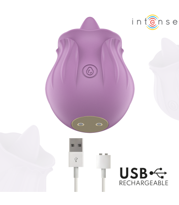 INTENSE AZALEA FLOWER CLIT STIMULATING 10 VIBRATIONS PURPLE