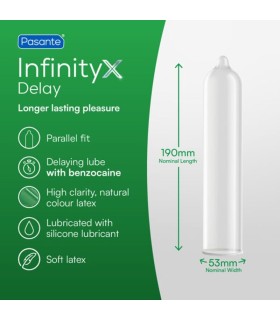 PASANTE DELAY INFINITY CONDOMS 12 UNITS