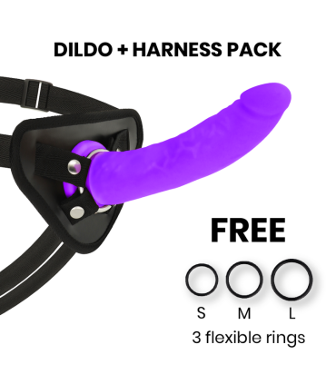 DELTA CLUB TOYS ARNES DILDO LILA SILICONA MEDICA 20 CM O 4 CM