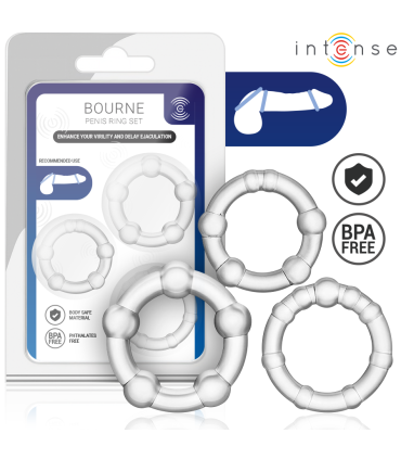 INTENSE BOURNE SET OF 3 PENIS RING