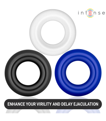 INTENSE WICK SET OF 3 PENIS RINGS VARIOUS COLORS