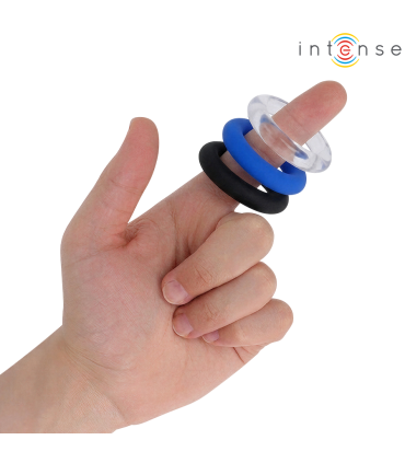 INTENSE WICK SET OF 3 PENIS RINGS VARIOUS COLORS