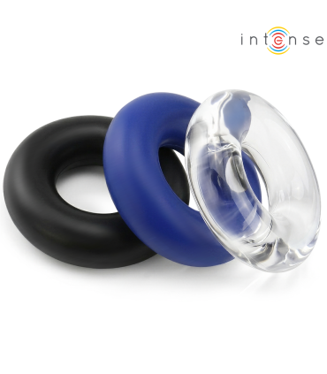 INTENSE WICK SET OF 3 PENIS RINGS VARIOUS COLORS