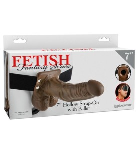 FETISH FANTASY SERIES SERIES 7 HOLLOW STRAP ON WITH BALLS