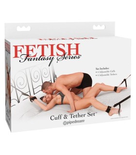FETISH FANTASY CUFF AND TETHER SET