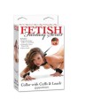 FETISH FANTASY SERIES - COLLAR CON ESPOSAS Y CORREA,