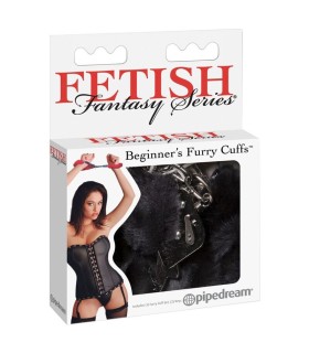 FETISH FANTASY SERIES FURRY CUFFS BLACK