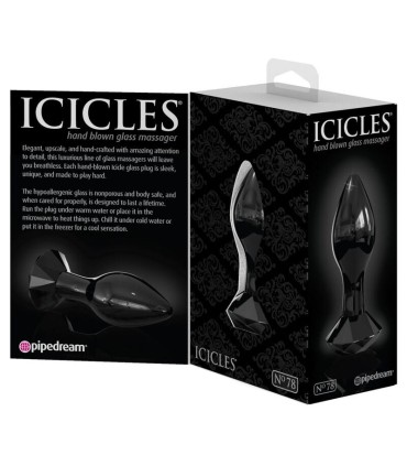 ICICLES N 78 GLASS ANAL PLUG
