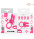 INTENSE HOPPS VIBRATING PENIS RING WITH CLITORAL STIMULATION PINK