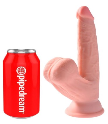 KING COCK PLUS 3D DILDO SWINGING BALLS 127 CM