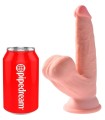 KING COCK - PLUS 3D DILDO SWINGING BALLS 12.7 CM