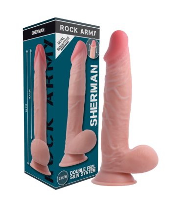 ROCKARMY ARNES DUAL DENSITY SHERMAN DILDO REALISTA 24 CM O 462 CM