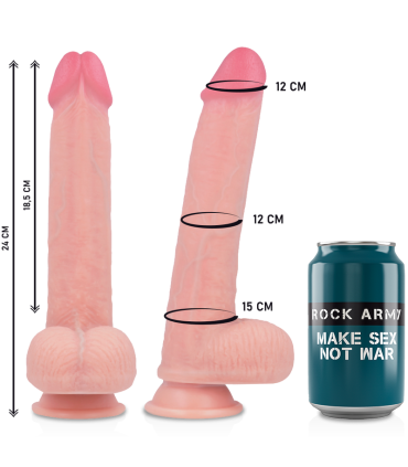 ROCKARMY ARNES LIQUID SILICONE DILDO PREMIUM KINGCOBRA 24 CM O 477 CM