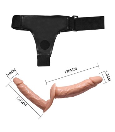 BAILE ULTRA PASSIONATE HARNESS DOBLES DILDOS CON ARNES