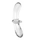 SATISFYER DOUBLE CRYSTAL DILDO TRANSPARENTE
