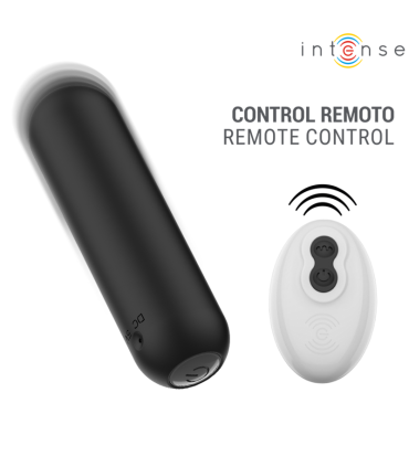 INTENSE JUDY RECHARGEABLE VIBRATING BULLET WITH REMOTE CONTROL BLACK