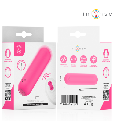 INTENSE JUDY RECHARGEABLE VIBRATING BULLET WITH REMOTE CONTROL PINK